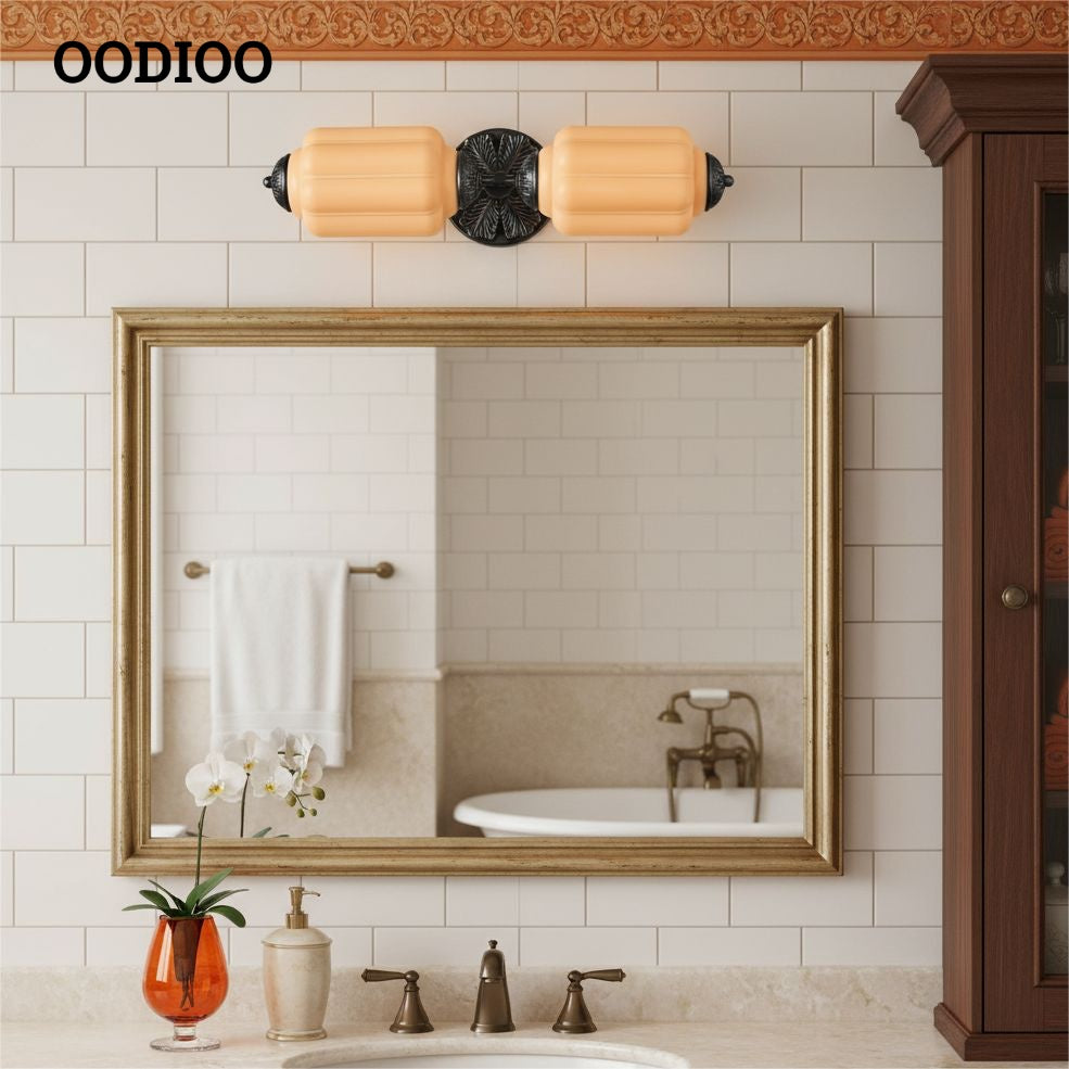 Eloise Pumkin Glass Vanity Sconce