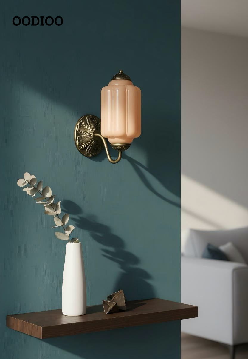 Vintage Milk Glass Sconce - Bedside Cream Eloise Wall Sconce