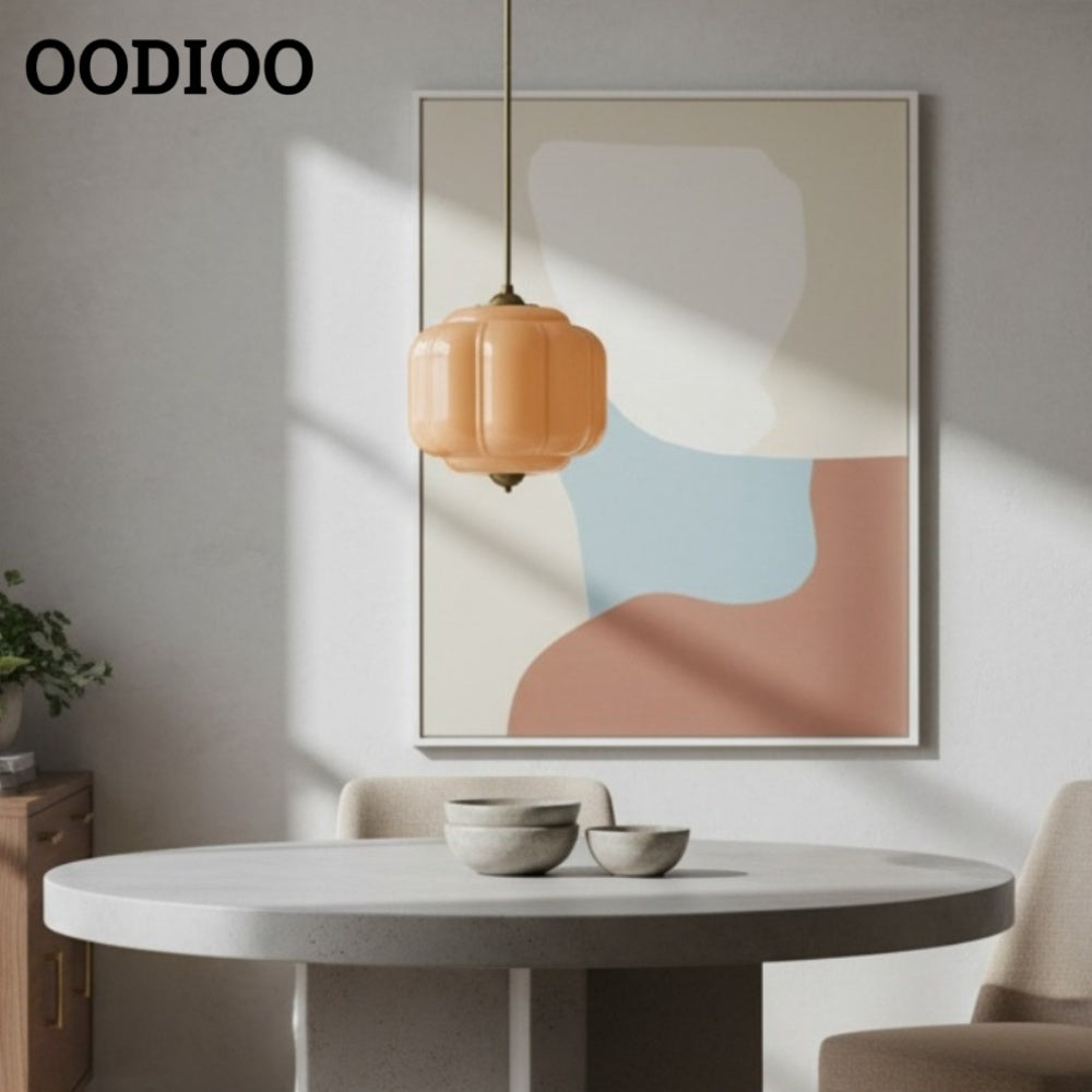 American Vintage Eloise Pendant Lamp With Glass Shade