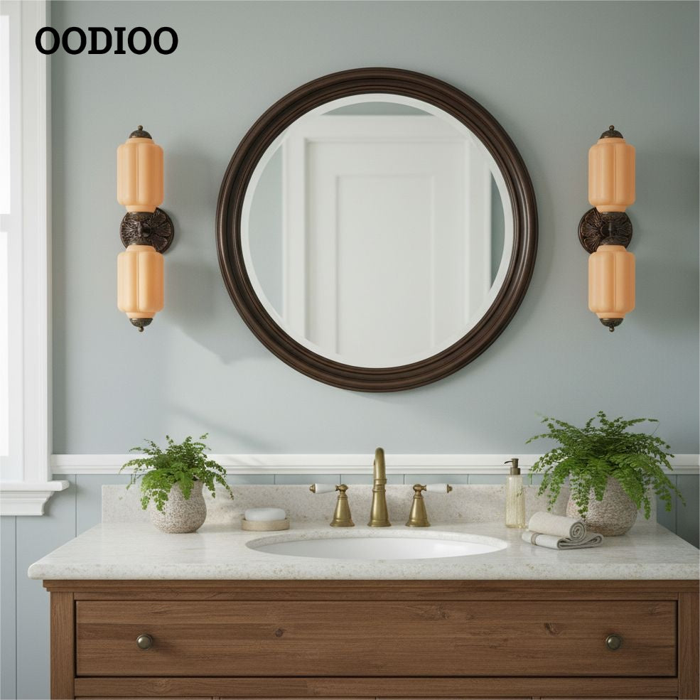 Eloise Pumkin Glass Vanity Sconce