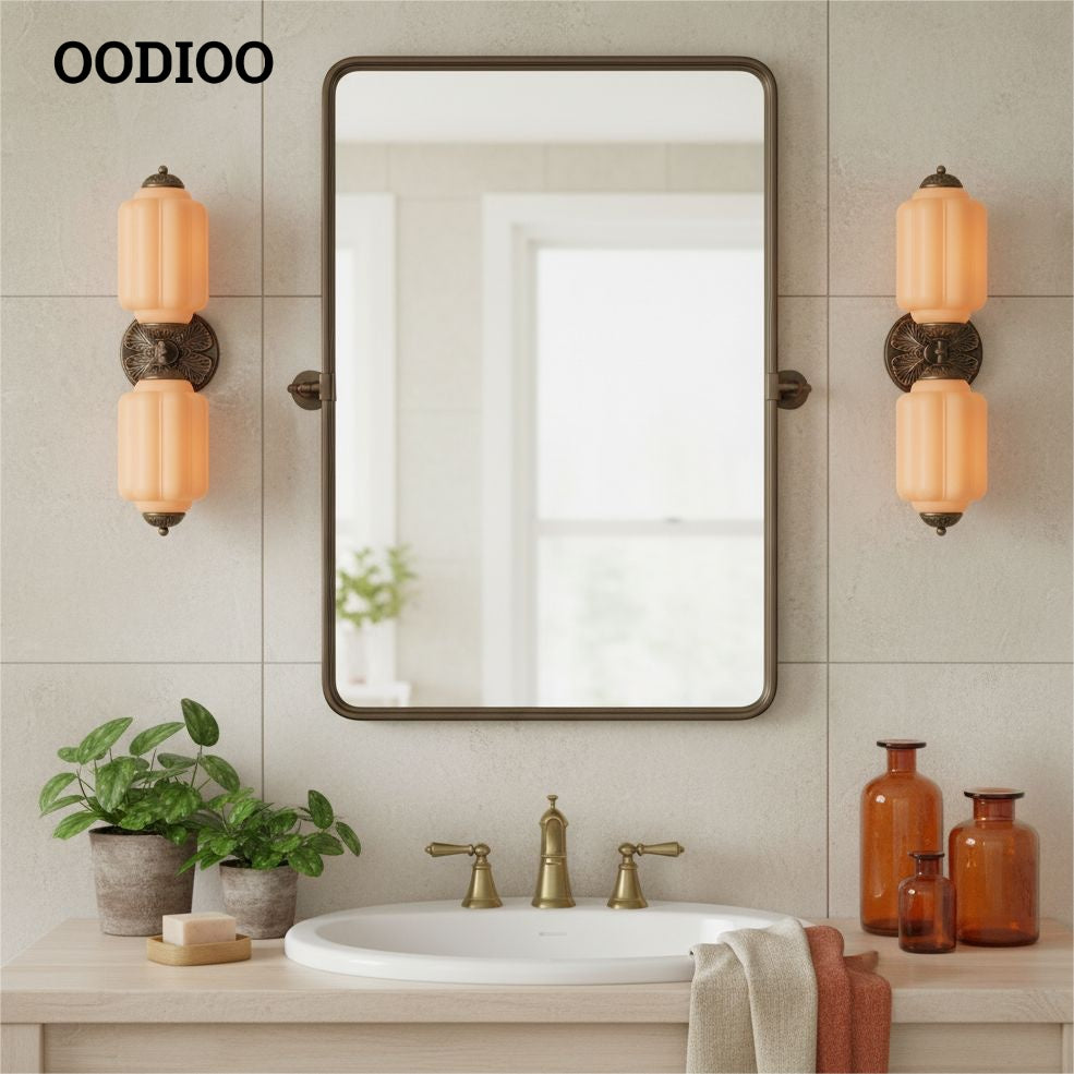 Eloise Pumkin Glass Vanity Sconce