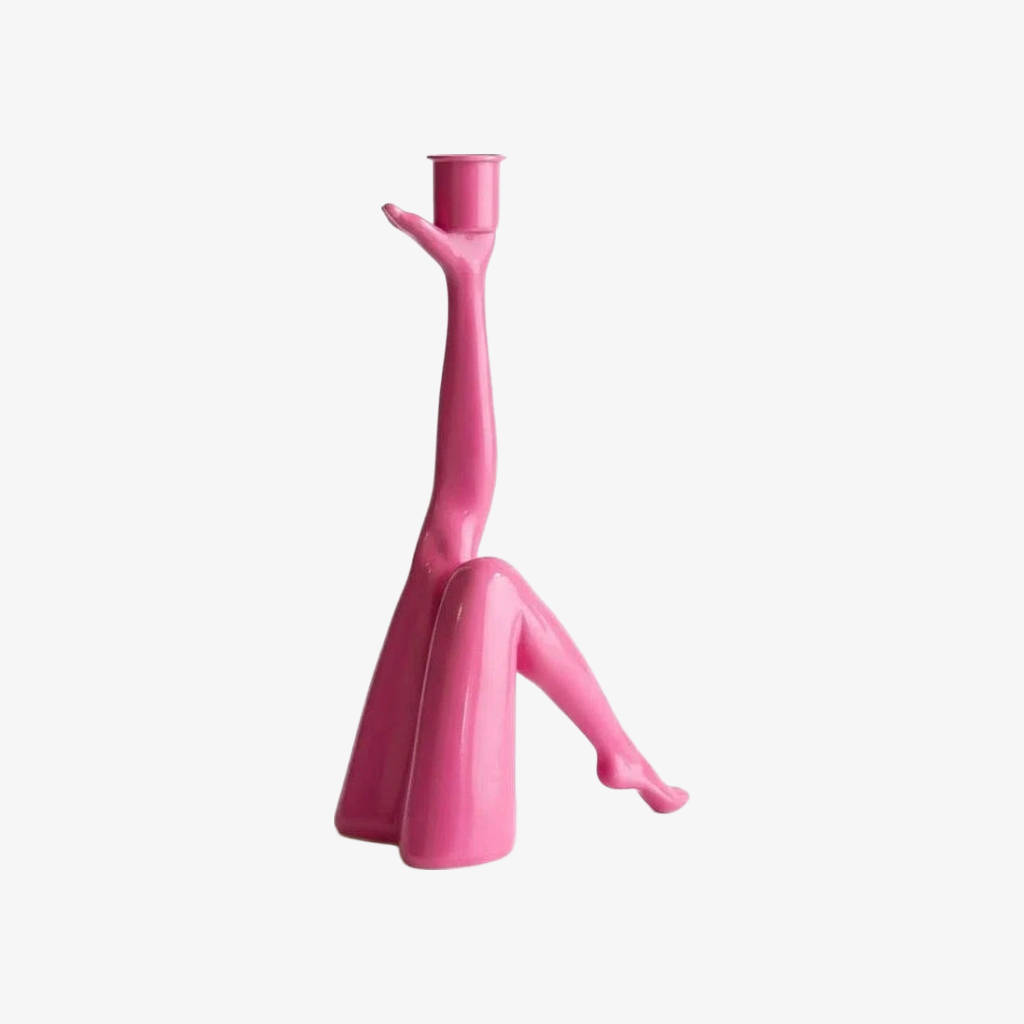 Kickra Modern Designer Candle Holder with Gold Leg-Inspired Base U22