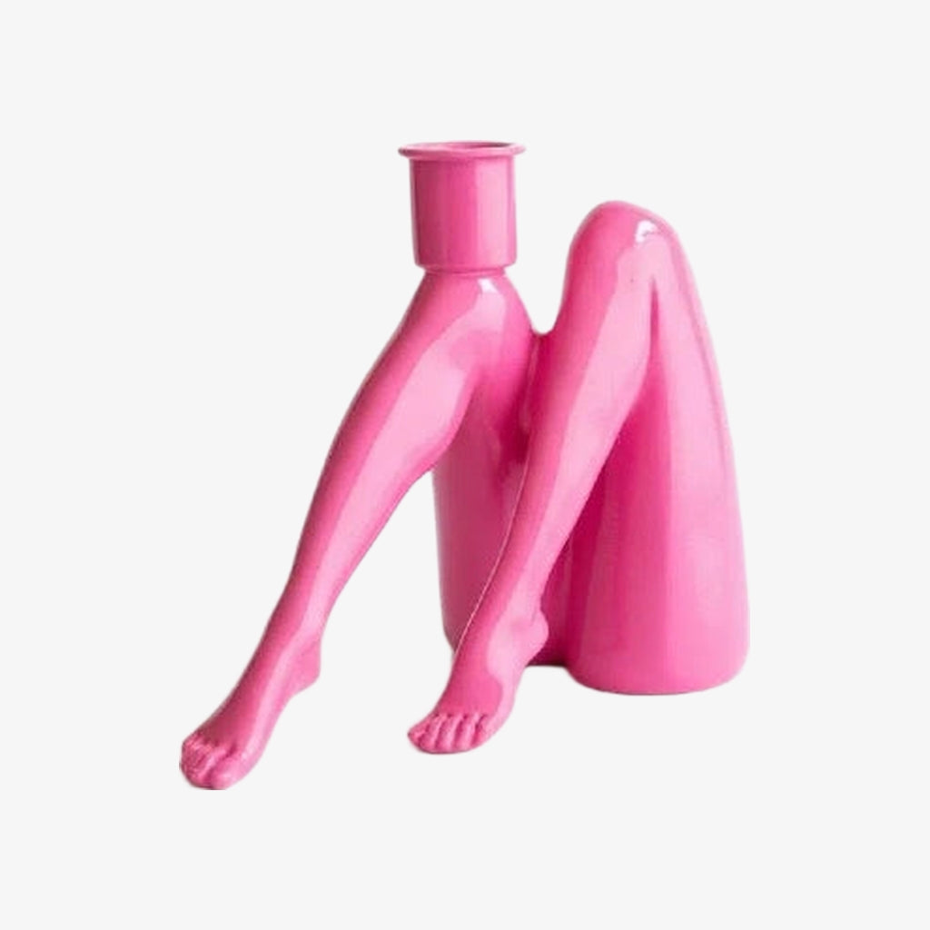 Kickra Modern Designer Candle Holder with Gold Leg-Inspired Base U22