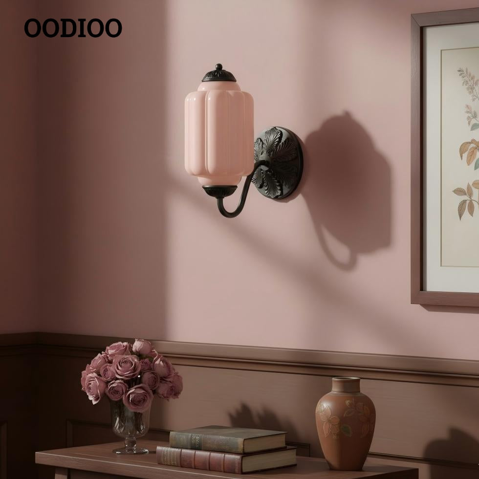 Vintage Milk Glass Sconce - Bedside Cream Eloise Wall Sconce