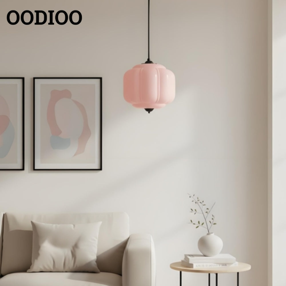 American Vintage Eloise Pendant Lamp With Glass Shade