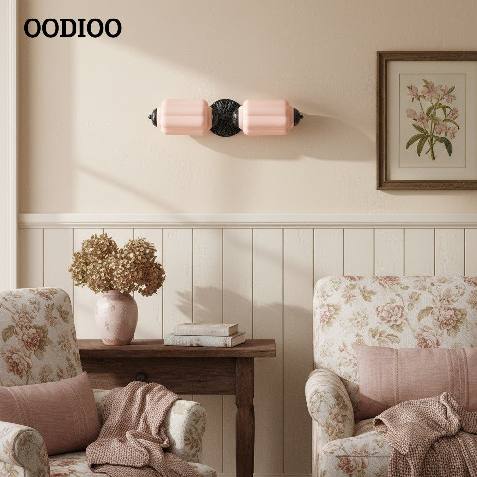 Eloise Pumkin Glass Vanity Sconce