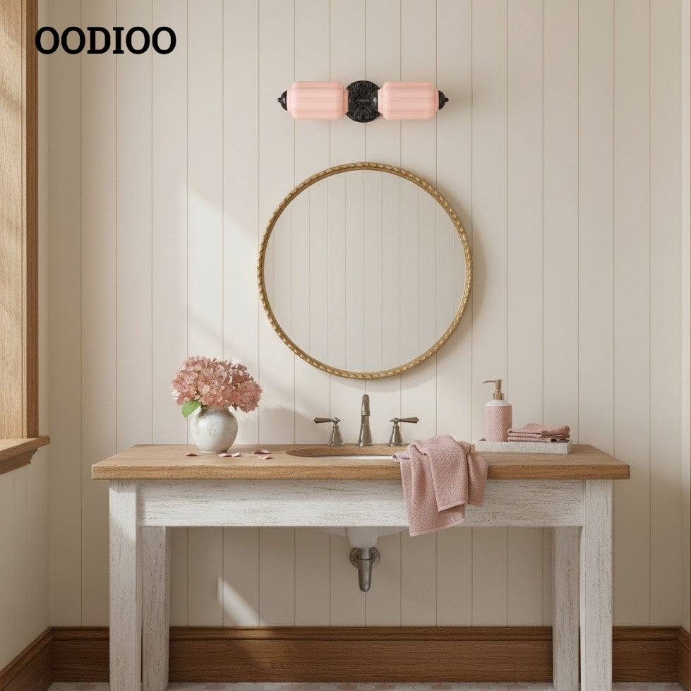 Eloise Pumkin Glass Vanity Sconce