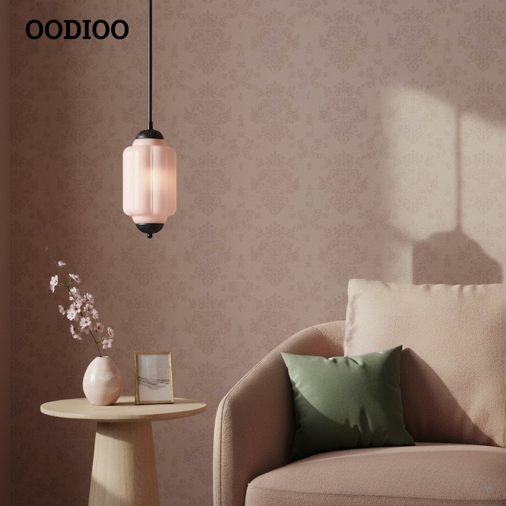 Eloise Simple Glass Irregular Lantern Pendant Lamp