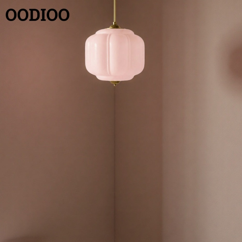 American Vintage Eloise Pendant Lamp With Glass Shade