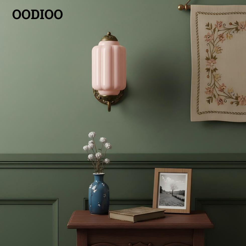 Vintage Milk Glass Sconce - Bedside Cream Eloise Wall Sconce