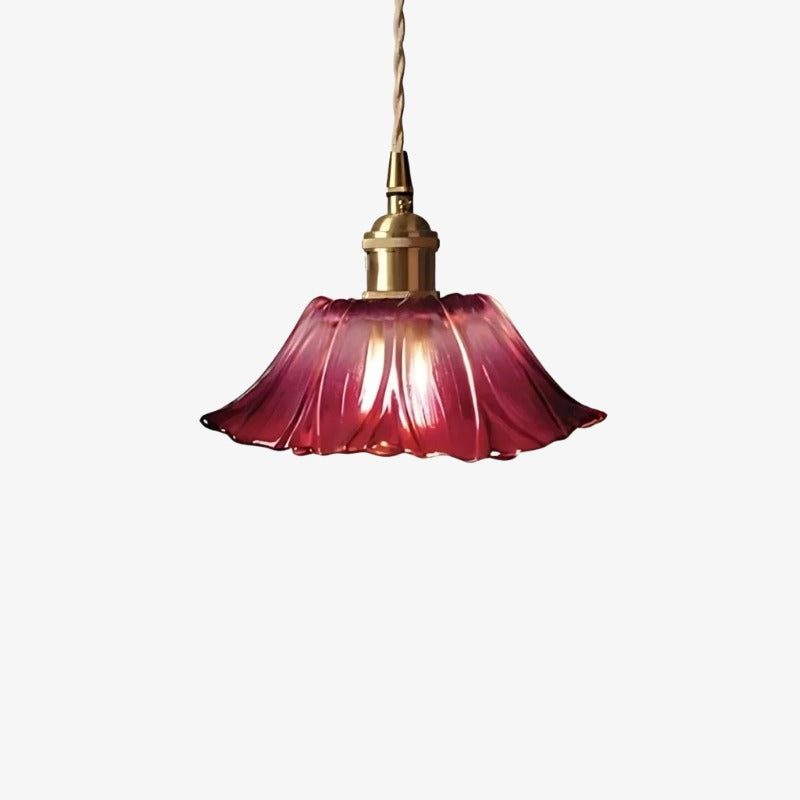 Nordic Flower Glass Pendant Light for Living Room