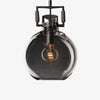 Machinist Glass Globe Pendant Light - Ball Clear Glass Lamp with Chain