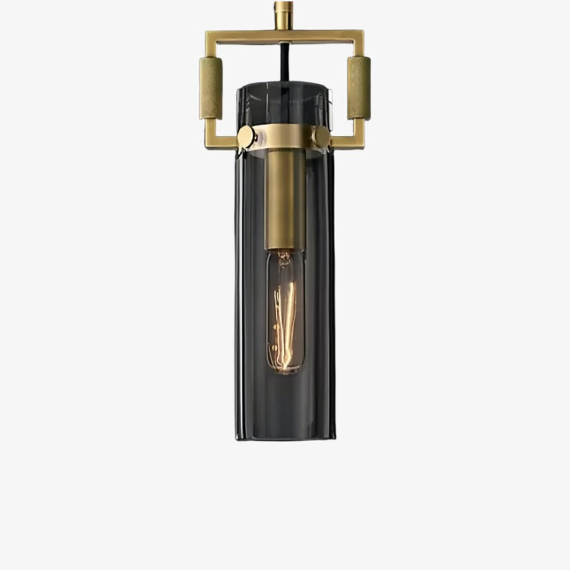 Machinist Glass Globe Pendant Light - Ball Clear Glass Lamp with Chain