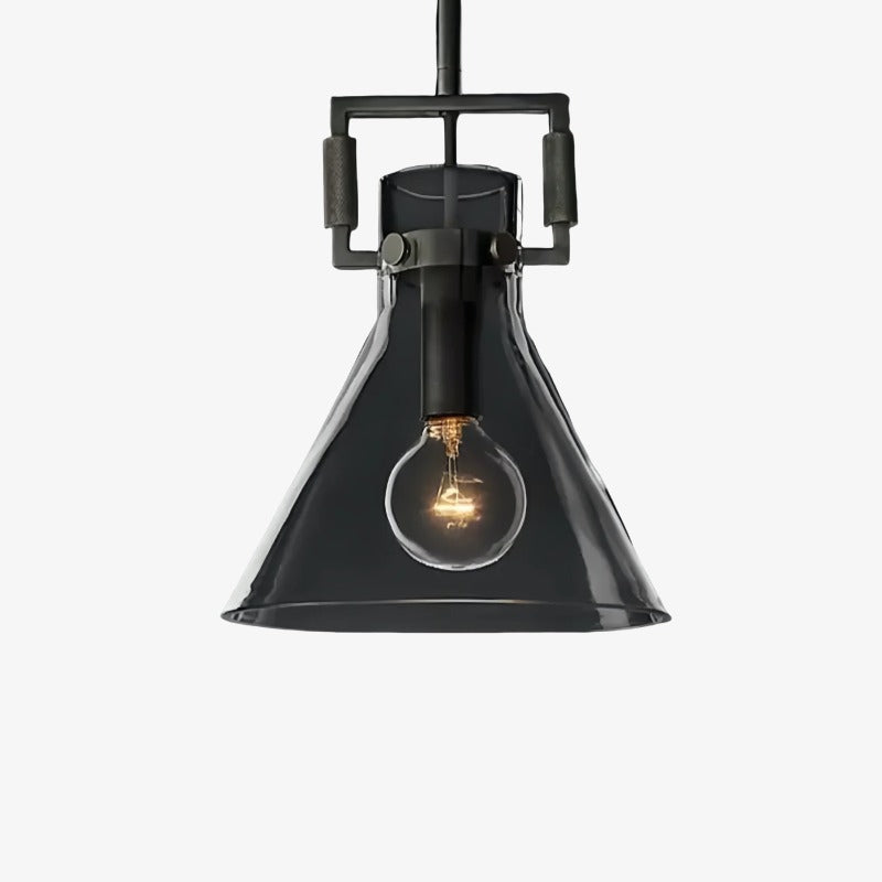 Machinist Glass Globe Pendant Light - Ball Clear Glass Lamp with Chain