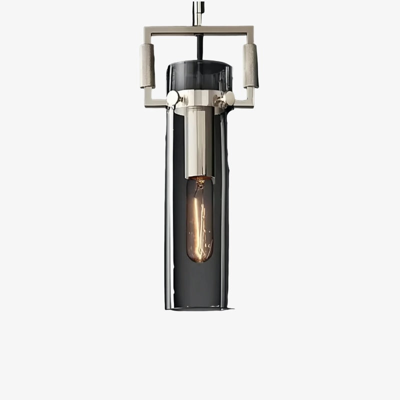 Machinist Glass Globe Pendant Light - Ball Clear Glass Lamp with Chain