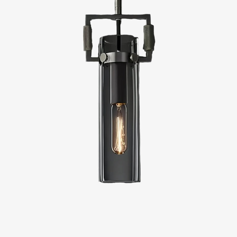 Machinist Glass Globe Pendant Light - Ball Clear Glass Lamp with Chain