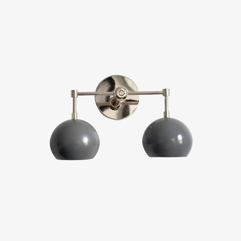 Grey Shades Sconce - Double Head Vanity Bathroom Wall Light