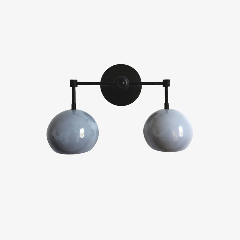Grey Shades Sconce - Double Head Vanity Bathroom Wall Light