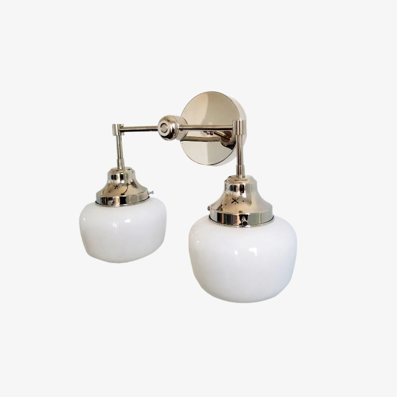 Double Wall Sconce - Metal Glass Bubble Pop Vanity Wall Light