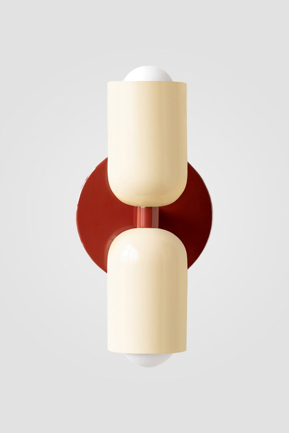Double head macaroon color up and down wall sconce