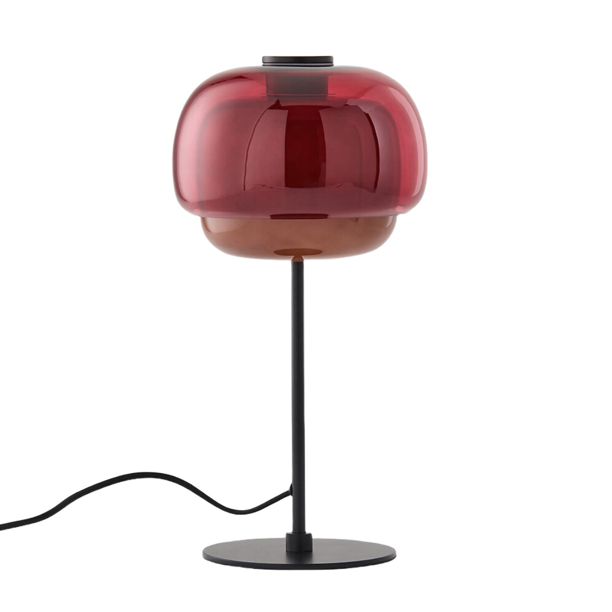 Nordic Mushroom Glass Table Lamp – Stained Glass Bedside Light