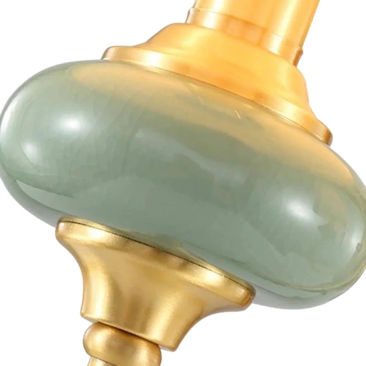 Rowanea green two-head wall sconce front view