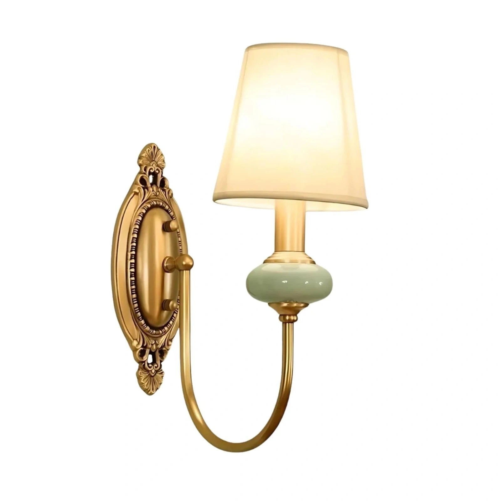 Rowanea green one-head ceramic wall sconce
