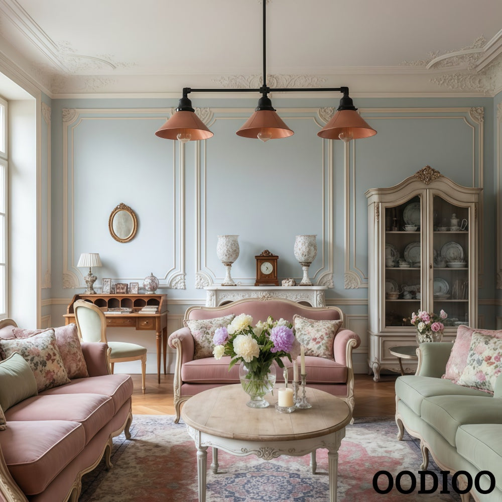 Conique Metal Aged Copper Three-Light Pendant – Sleek Industrial Fixture for Dining Rooms