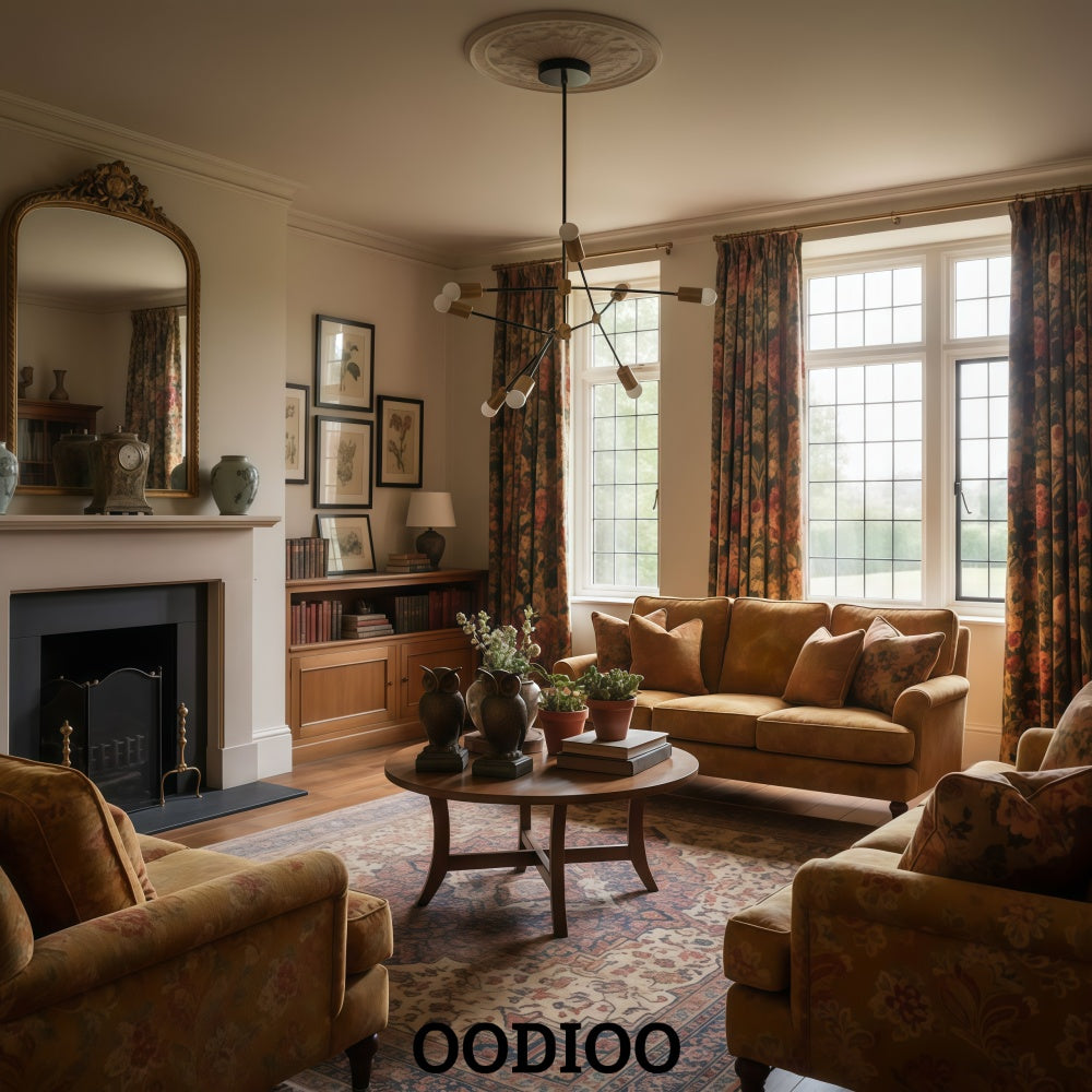 Lumen Geometric Art Deco Chandelier – Modern Ceiling Light for Dining or Living Spaces