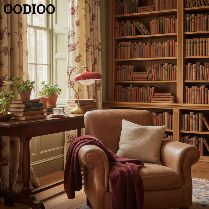 Rayla Vintage Brass Finish Table Lamp – Scalloped Glass Shade for Bedroom Accent