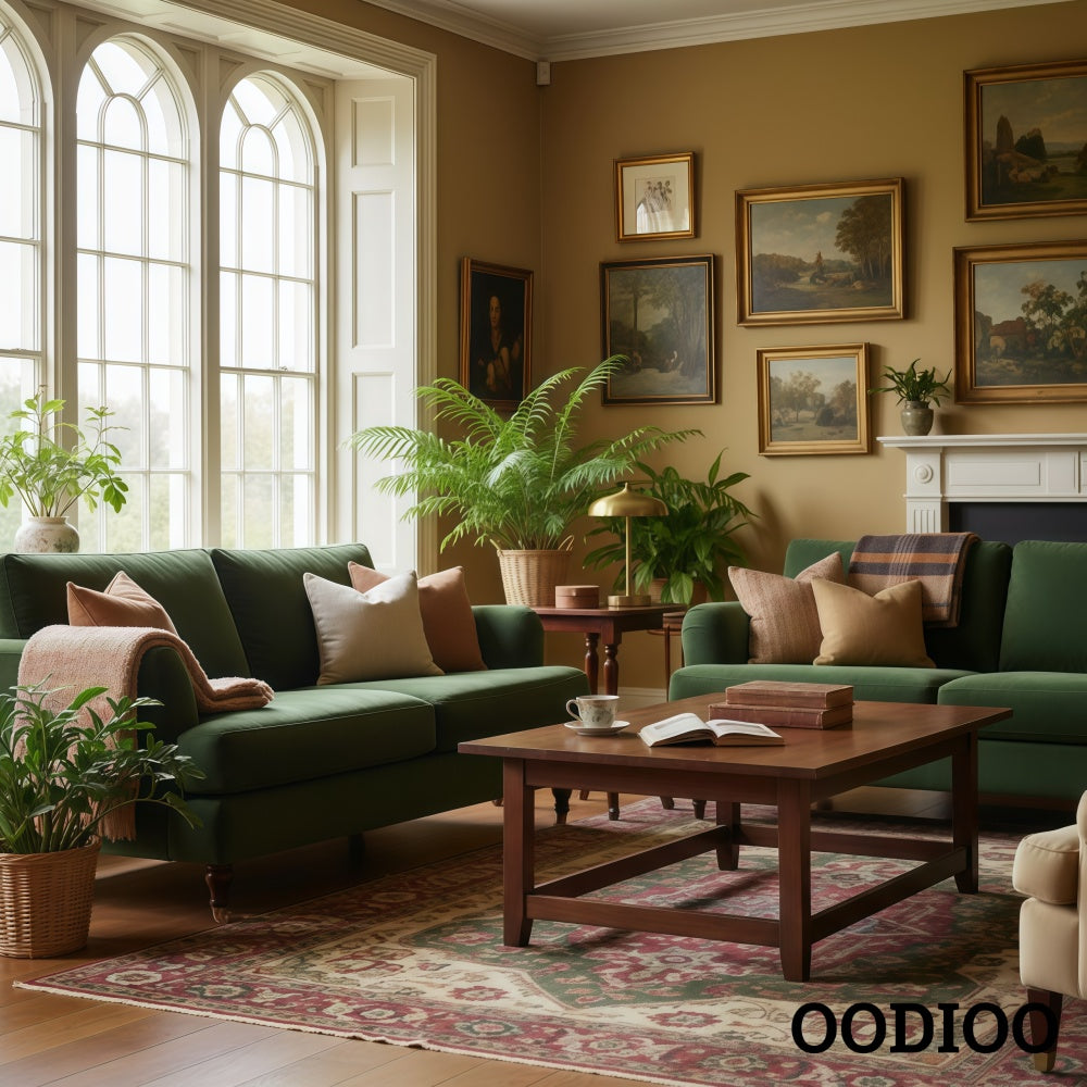 Rayla Vintage Brass Finish Table Lamp – Scalloped Glass Shade for Bedroom Accent