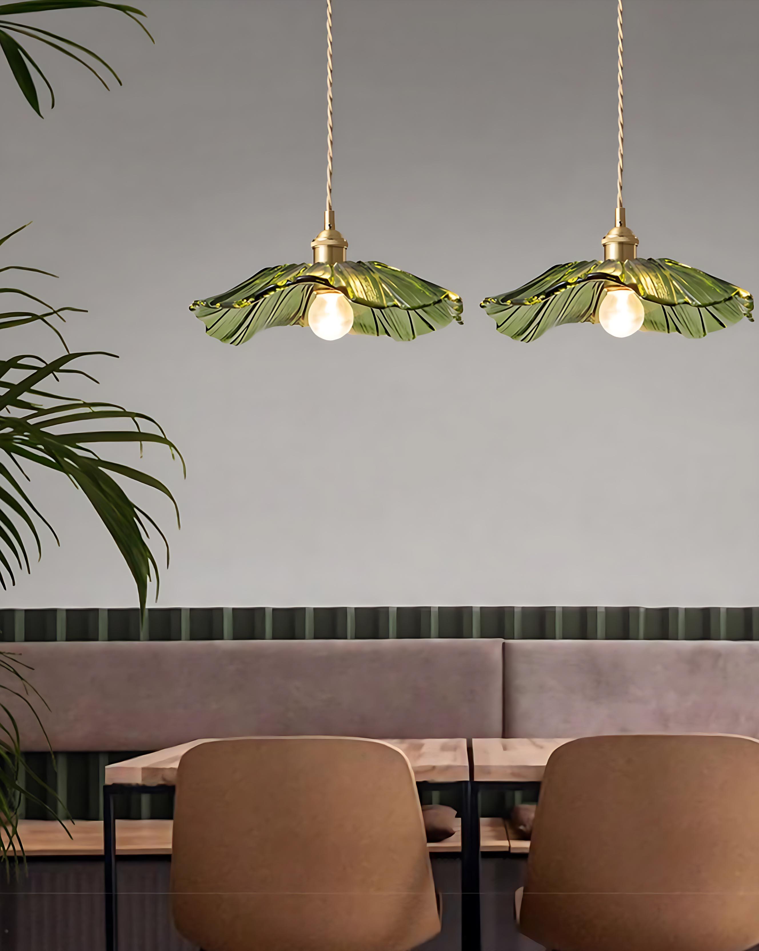 Nordic Flower Glass Pendant Light for Living Room