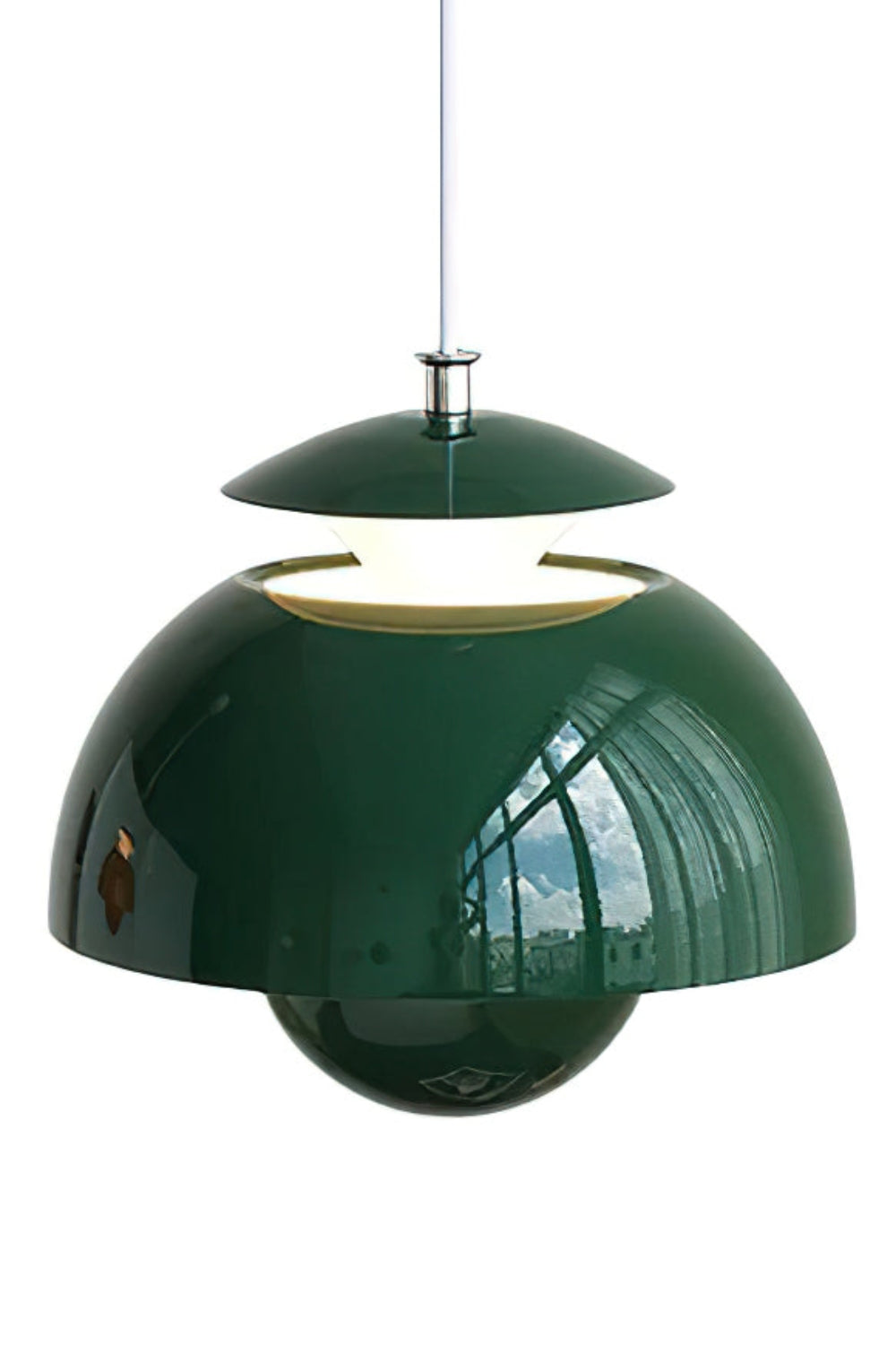 Nordic Metal Macaroon Flower Bud Shade LED Top Openable Pendant Light