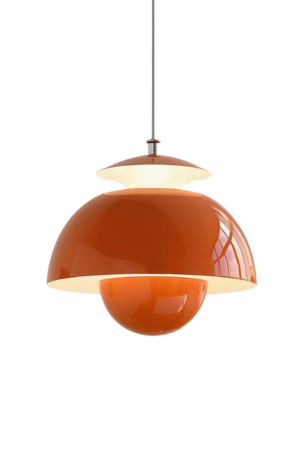 Nordic Metal Macaroon Flower Bud Shade LED Top Openable Pendant Light