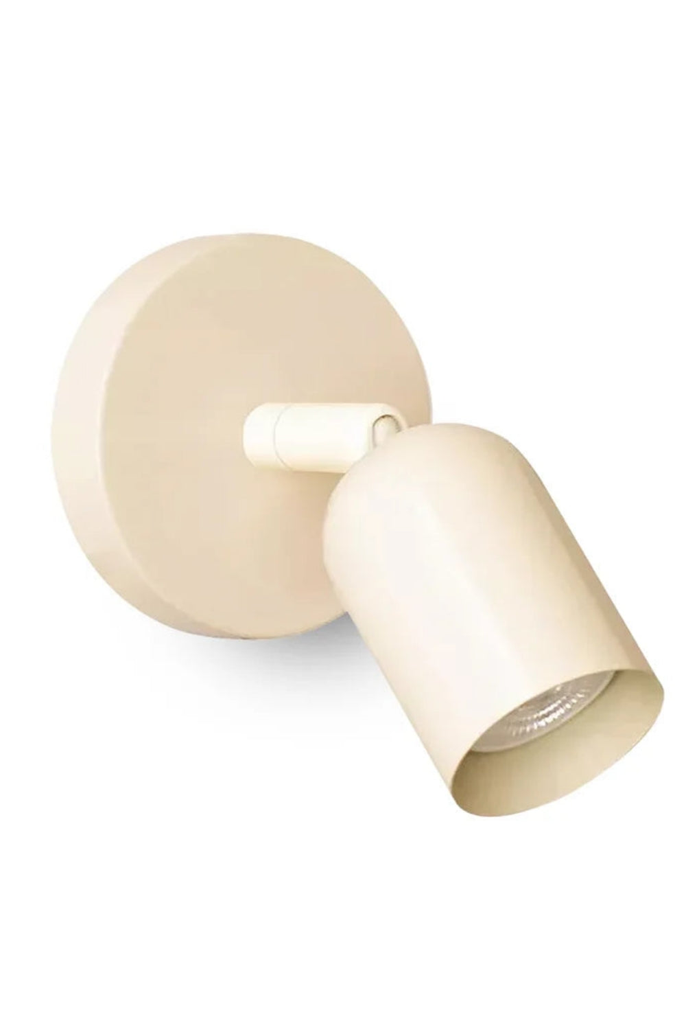 Cream Barrel Gimbal Head Wall Sconce