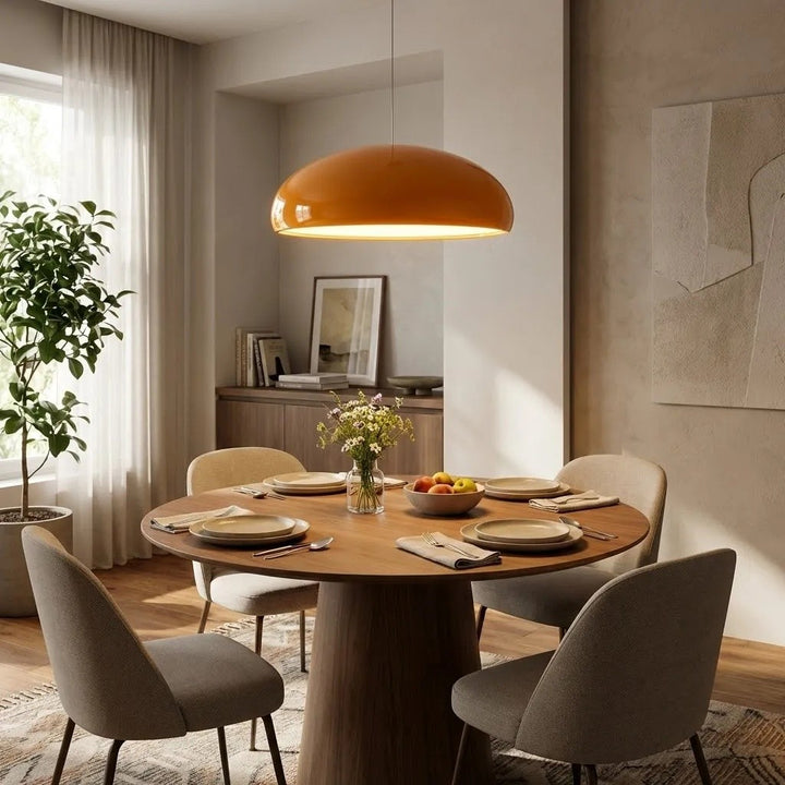 Haelen Colorful Nordic Bowl-Shaped Pendant Light - Modern Bowl Shade Suitable for Dining Room