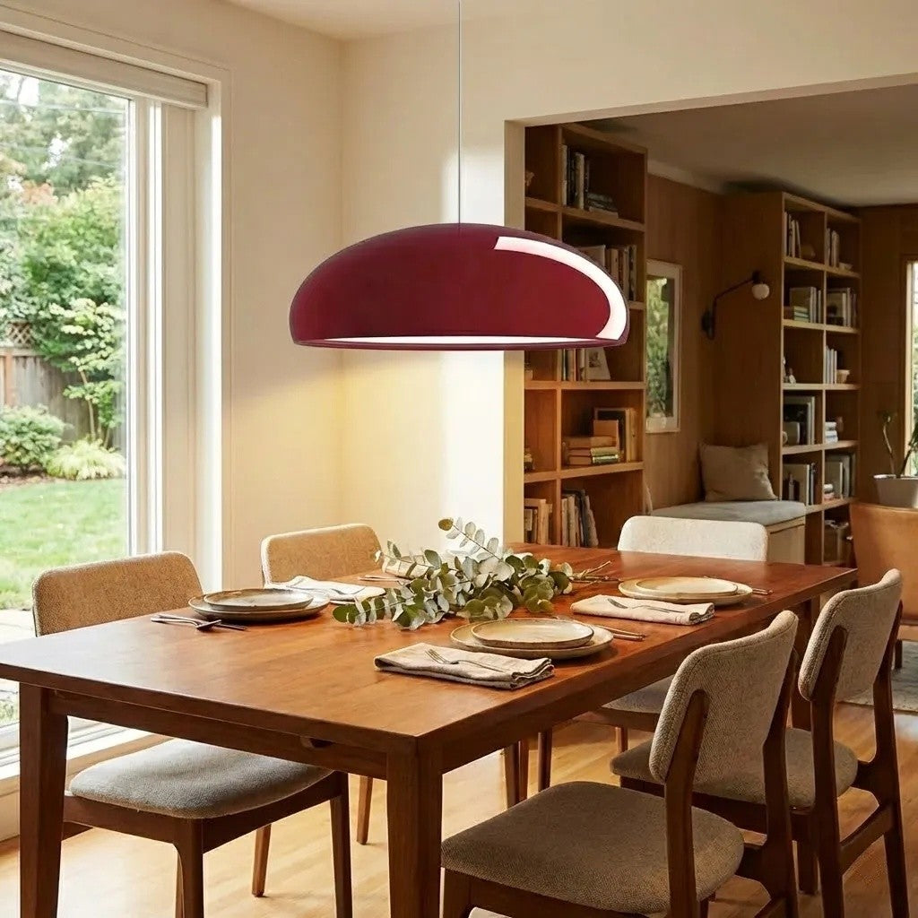 Haelen Colorful Nordic Bowl-Shaped Pendant Light - Modern Bowl Shade Suitable for Dining Room