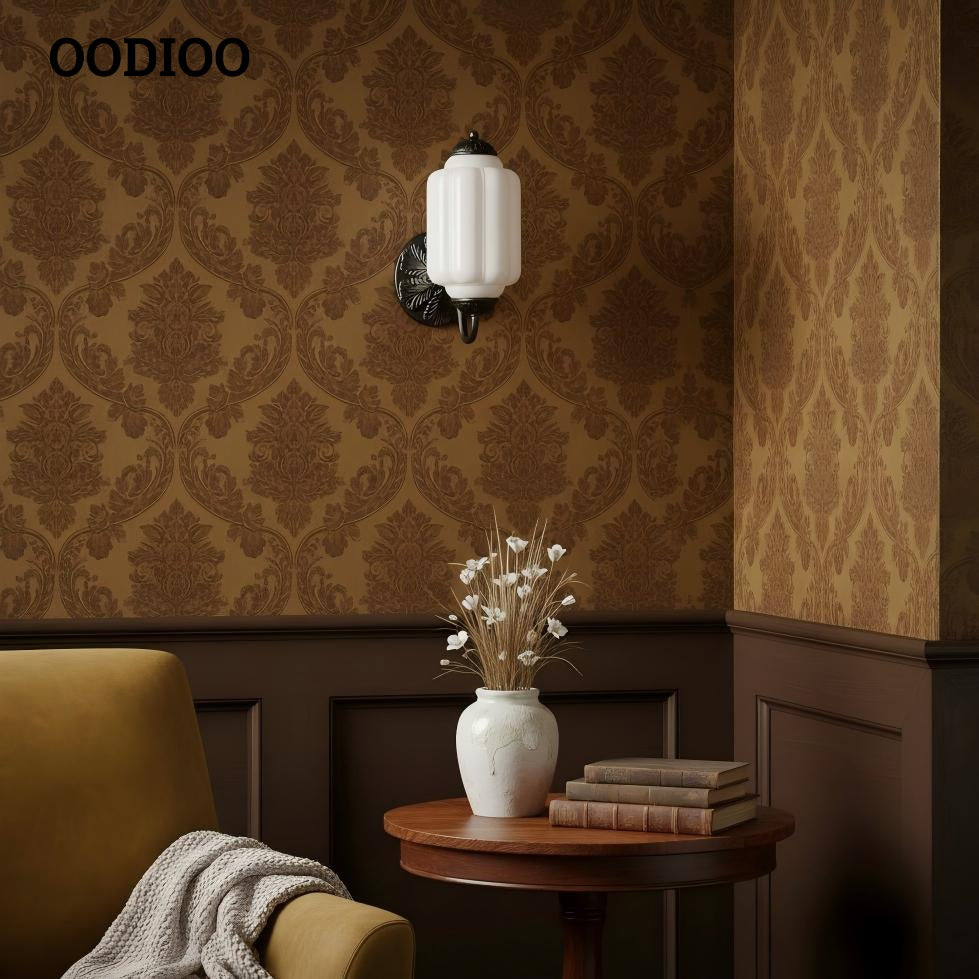 Vintage Milk Glass Sconce - Bedside Cream Eloise Wall Sconce