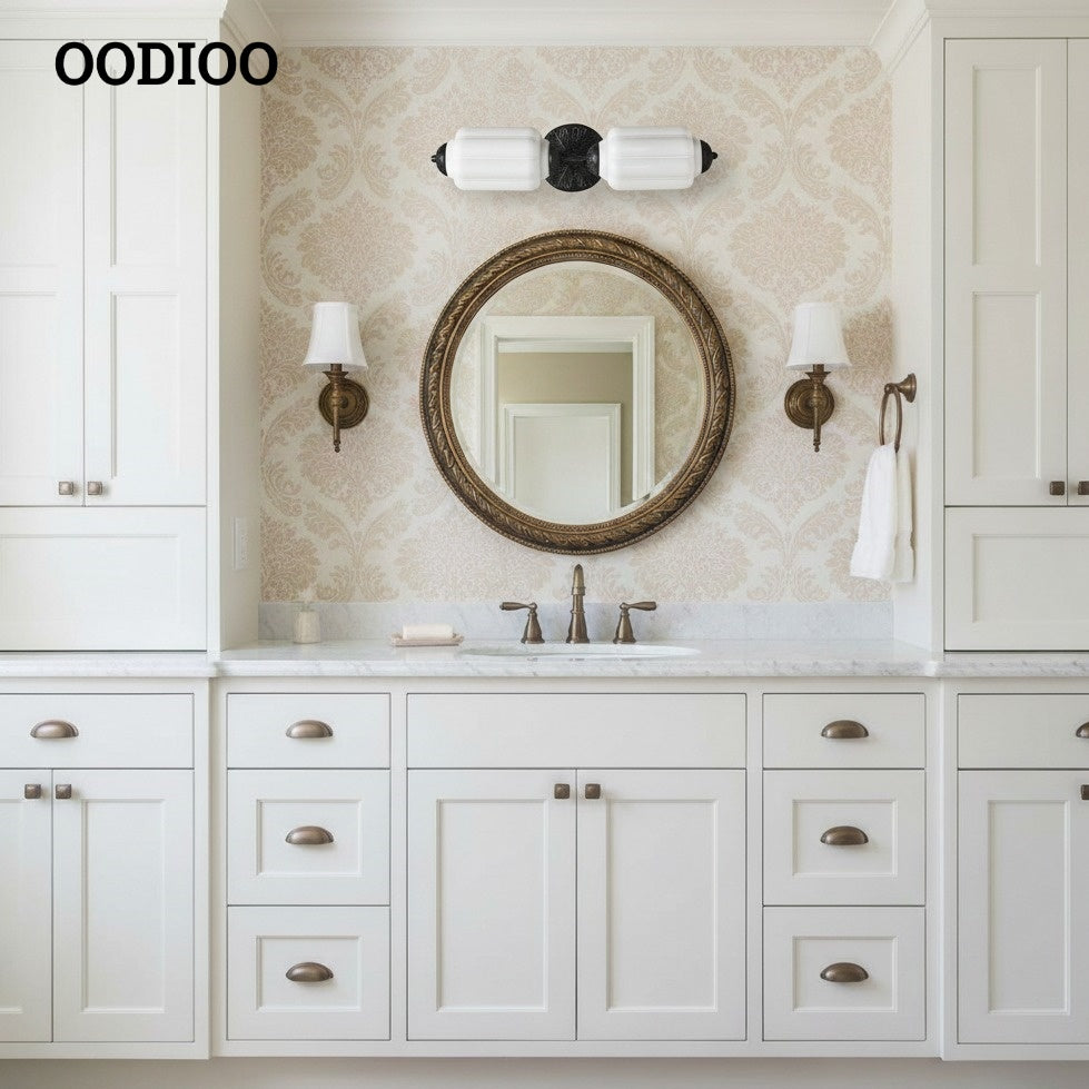 Eloise Pumkin Glass Vanity Sconce