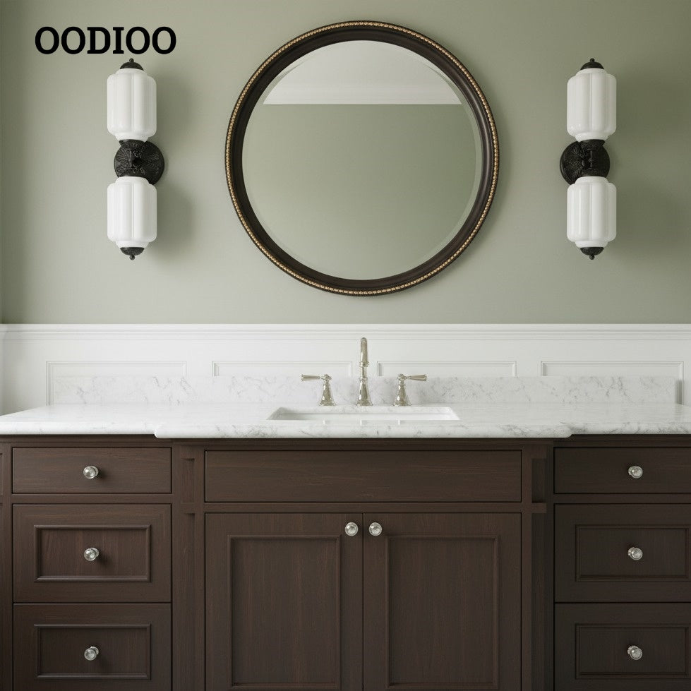 Eloise Pumkin Glass Vanity Sconce