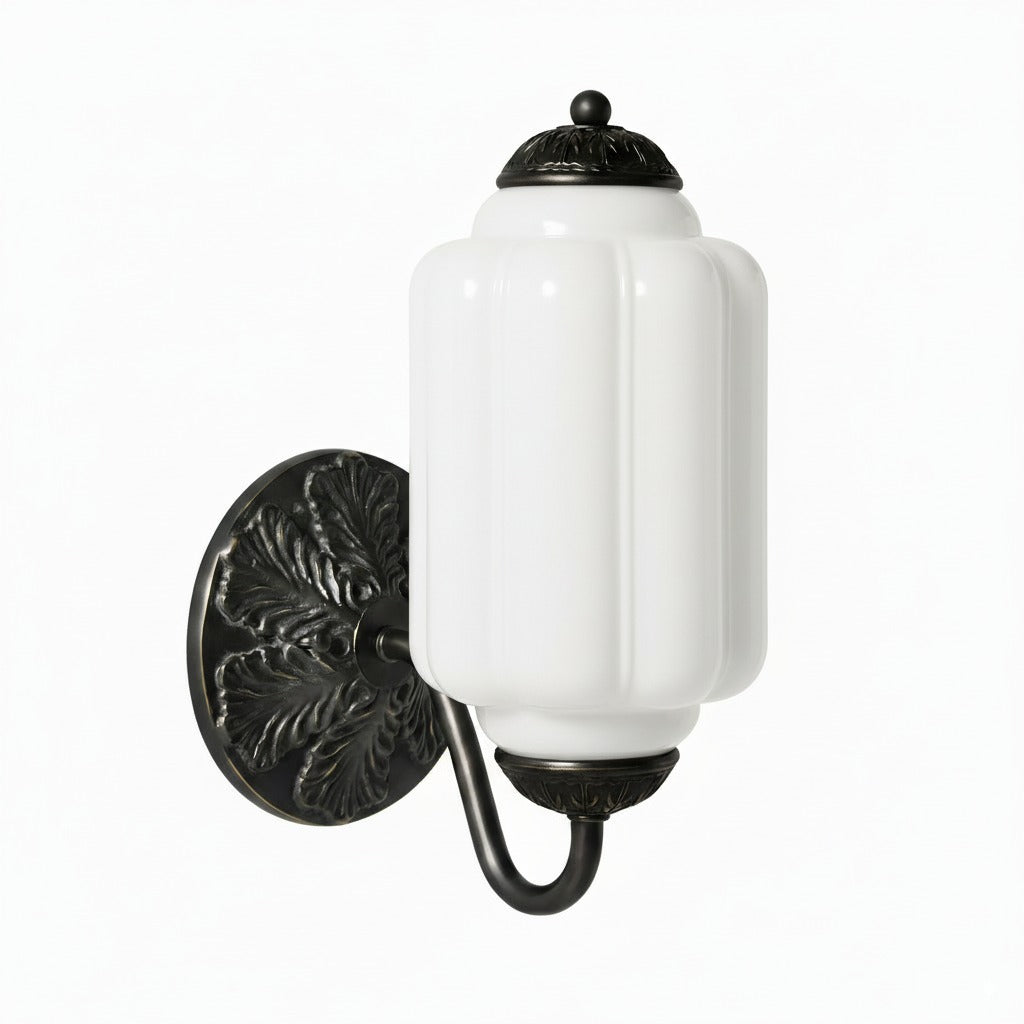 Vintage Milk Glass Sconce - Bedside Cream Eloise Wall Sconce