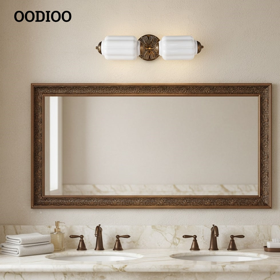 Eloise Pumkin Glass Vanity Sconce