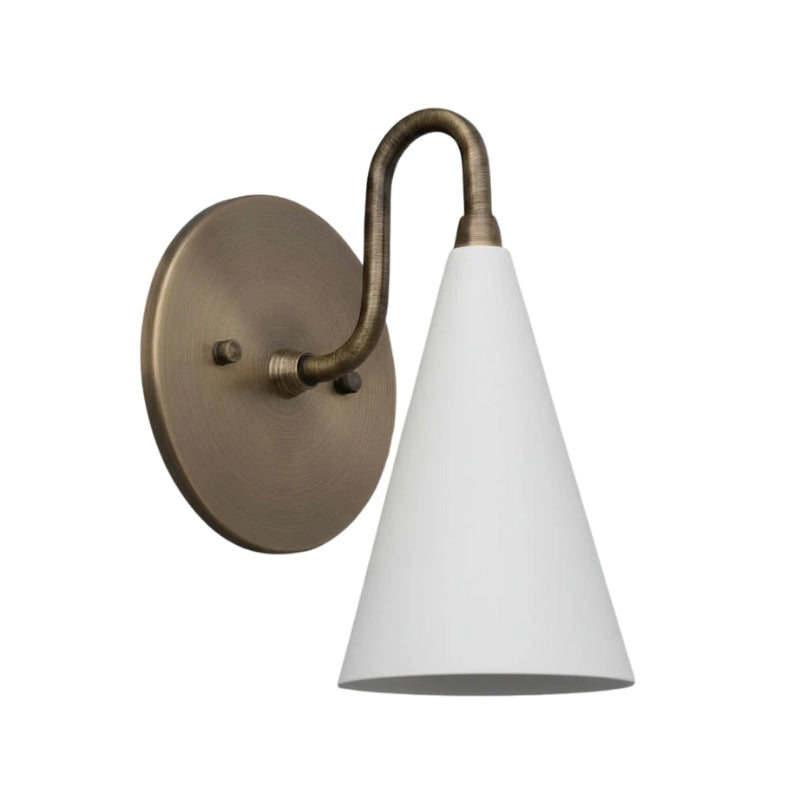 Retro Wall Sconce – Raw Brass, Antique Brass & Black Finish