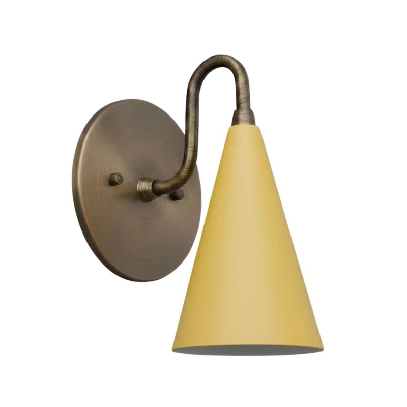 Retro Wall Sconce – Raw Brass, Antique Brass & Black Finish