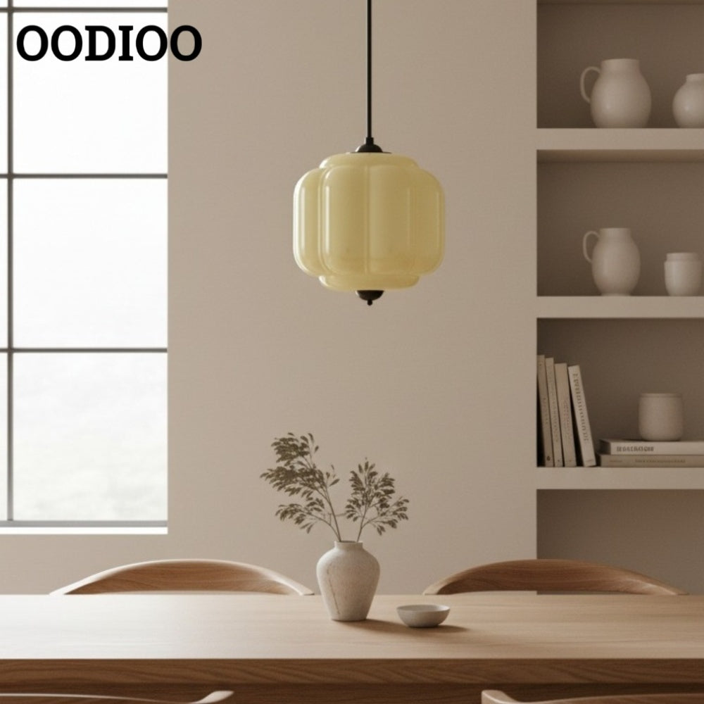American Vintage Eloise Pendant Lamp With Glass Shade