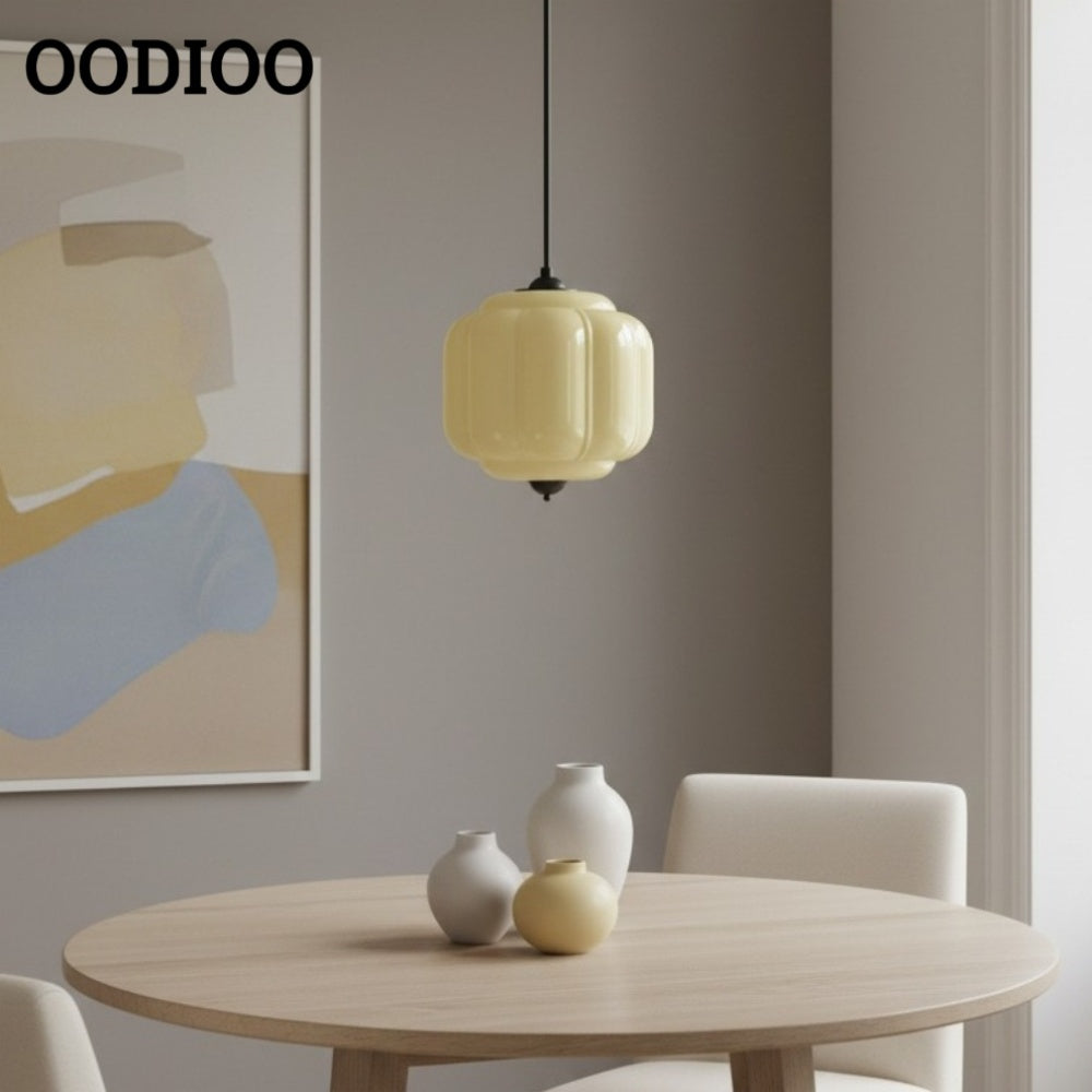 American Vintage Eloise Pendant Lamp With Glass Shade