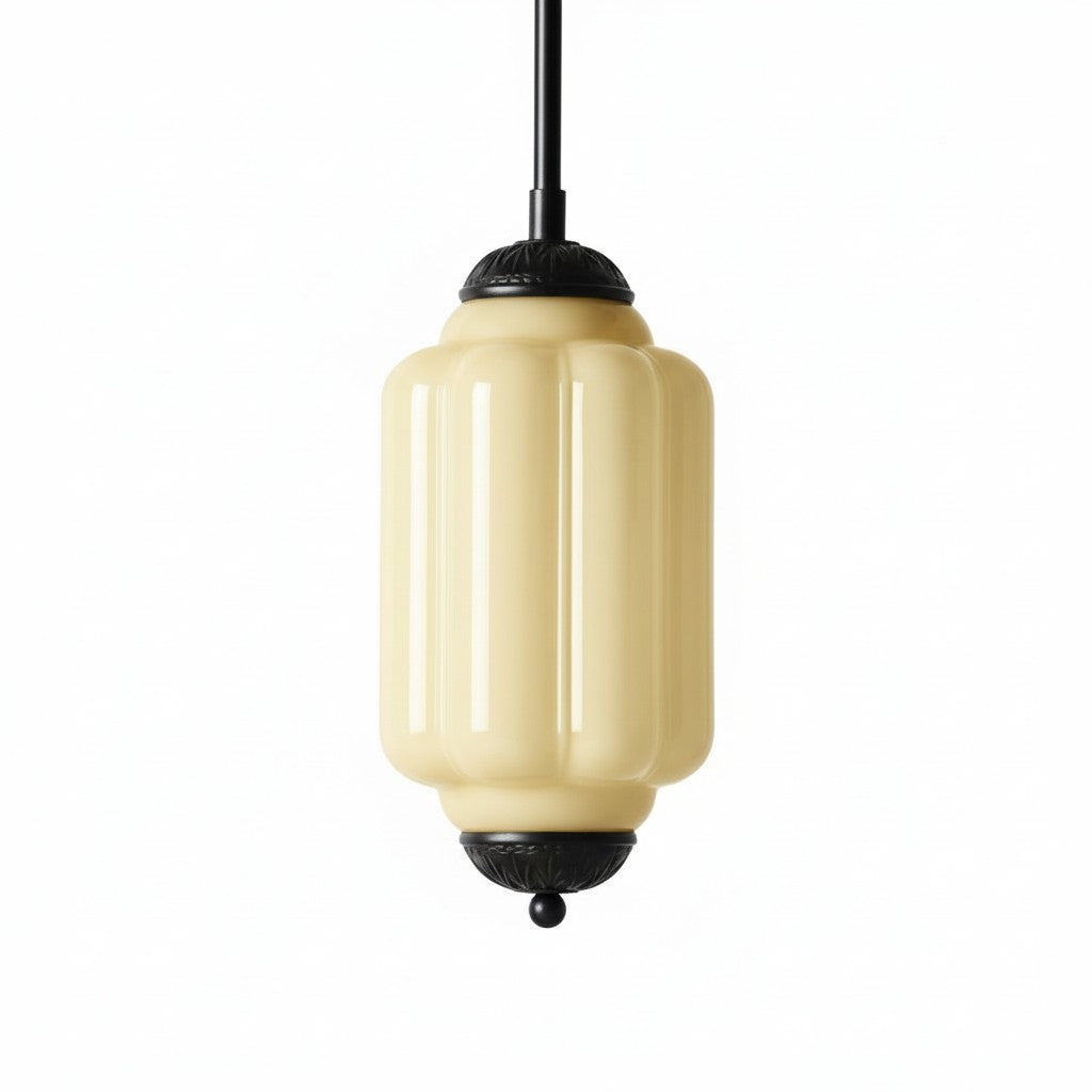 Eloise Simple Glass Irregular Lantern Pendant Lamp
