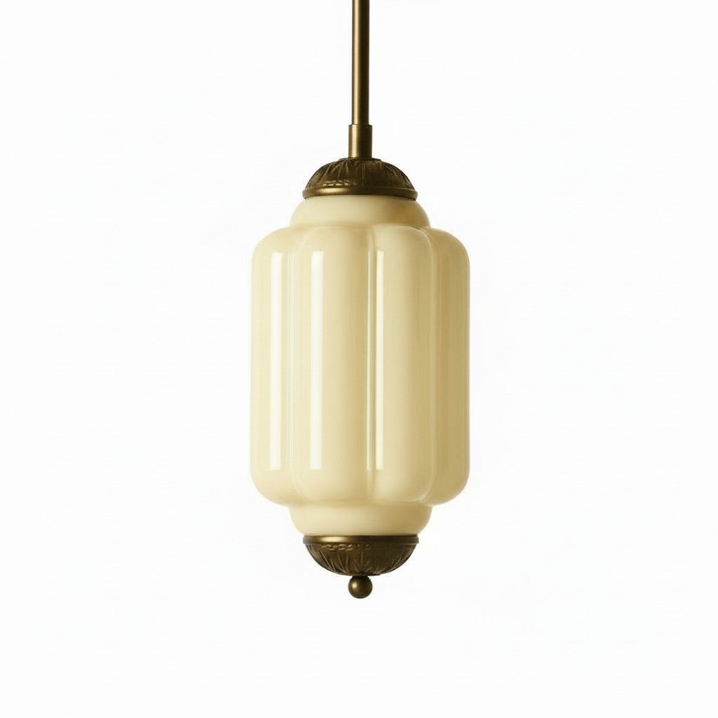 Eloise Simple Glass Irregular Lantern Pendant Lamp